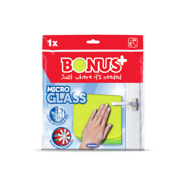 Bonus mikroszálas üvegtörlő kendő