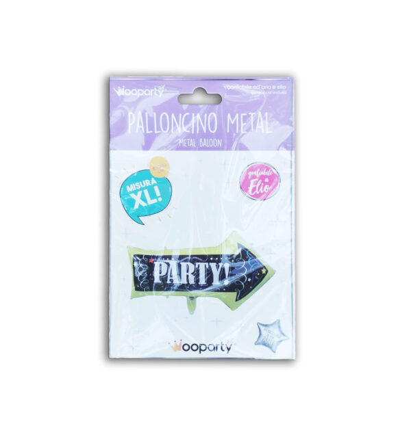 Lufi Metál  Party Nyíl 50x82  cm #