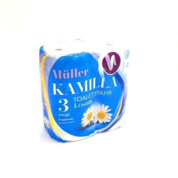 Wc papír Müller 4 tekercses 3 rétegű Kamilla